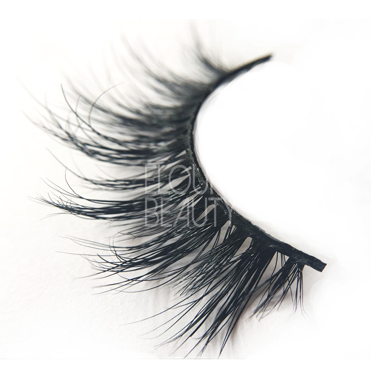 3D real mink false lashes with customer packaing China EJ84